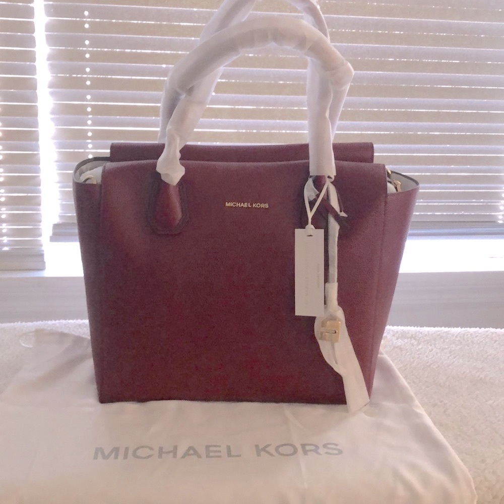 Michael Kors bag cherry colored tote